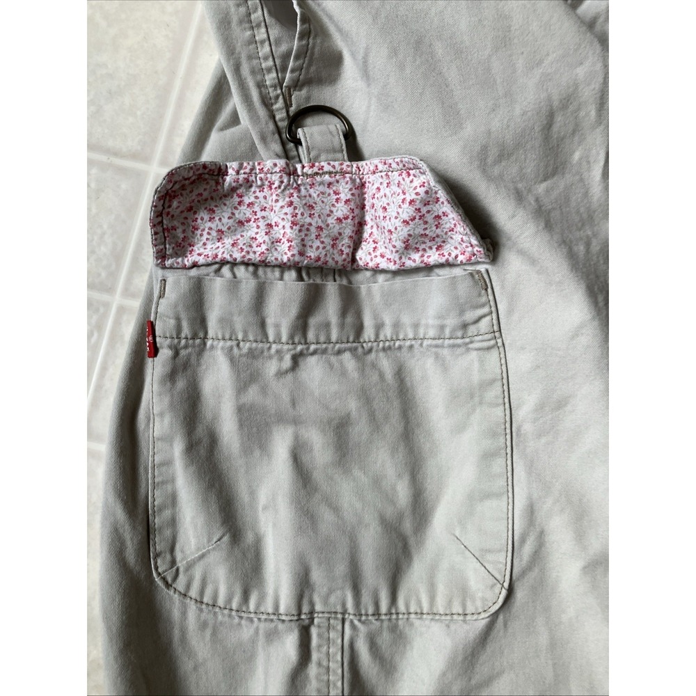 Levi's Red Tab Twills Low Slouch Cargo Capri Pants Tan Utility Y2K  Vintage 90's - Picture 3 of 8